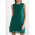 Graceful Green Lace Sleeveless Sommer Minikleid Herstellung Großhandel Mode Frauen Bekleidung (TA0271D)